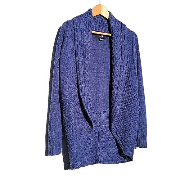 FOREVER 21 Knit Sweater Jacket Blue Purple size Small Petite - Picture 13 of 13